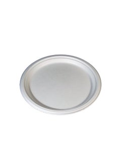 Buy 500-Piece Disposable Bio Degradable Plate White 10inch in UAE