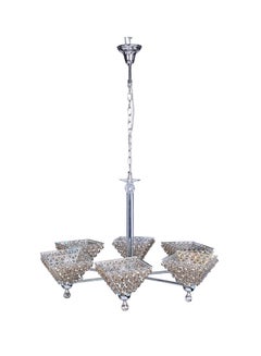 Buy Six Inverted Pyramid Chandelier Silver in UAE