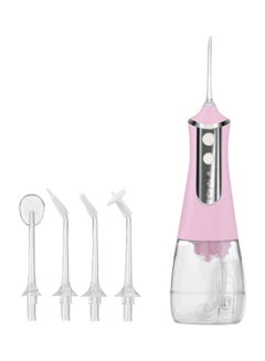 Buy Portable Oral Irrigator Water Flosser Teeth Cleaner Pink in UAE