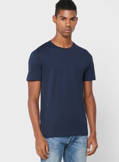 Buy Fashionable Casual T-Shirt Navy Blue in UAE