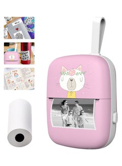 Buy Portable Mini Pocket Photo Printer Pink in Saudi Arabia