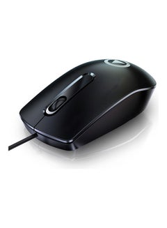 Buy Universal USB Wired Cabled Optical Gaming Mouse Black in UAE