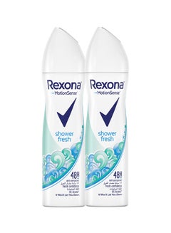 Buy Deodorant Aerosol Shower Fresh 150 ml Pack Of 2 in UAE