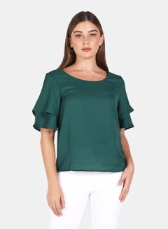 Buy Casual Top Green in Saudi Arabia