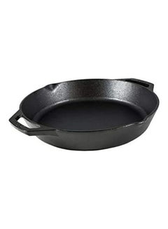 Buy Cast Iron Dual Handle Pan Black 12inch in Saudi Arabia