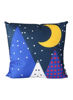 Buy Decorative Cushion 100 GSM - , Size 45X45 Cm Blue- Moon - 100% Polyester Bedroom Or Living Room Decoration polyester Blue- Moon in UAE