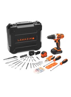 Buy Heavy Duty Cordless Drill Set Black/Orange in Saudi Arabia