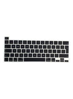 اشتري Macbook Keyboard Skin for EU MacBook Pro 16 inch 13 inch M1 Keyboard Cover 2019 2020 Compatible with A2289, A2251, A2141, A2338 UK English Layout Black في الامارات