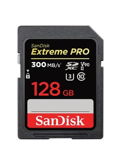 Buy Extreme PRO SDXC Memory Card up to 300MB/s, UHS-II, Class 10, U3, V90 128.0 GB in UAE