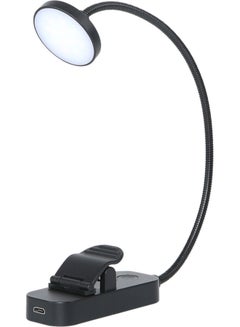 اشتري LED Flexible Clip On Eye-Caring Book Reading Lamp Light - Type 2 Black 10.00X4.00X5.50cm في السعودية