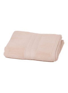 Buy 100% Soft Cotton Bath Towel Beige 50 X 90cm in Saudi Arabia