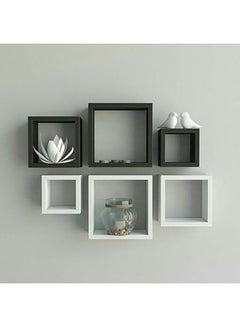 Buy Floating Square Cube Wall Shelves Multicolour (20 x 20+30 x 30+40 x 40) x 13) x 2cm in Egypt