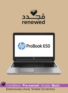 Buy Renewed - Probook 650 G1 (2014) Laptop With 15.6-Inch Display,Intel Core i5 Processor/4th Gen/16GB RAM/512GB SSD+HDD/Intel HD Graphics Black Black in UAE