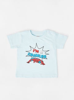 Buy Baby Boys Round Neck T-Shirt Blue in UAE