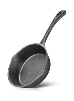 Buy Frying Pan Non Stick Cast Iron For All Types Of Stoves Black 16x3.8cm in UAE