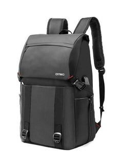 Buy Laptop Backpack Water Resistant With Usb Charging Port Black in Egypt