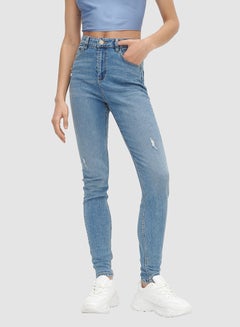 Buy Slim Fit Jeans Blue in Saudi Arabia