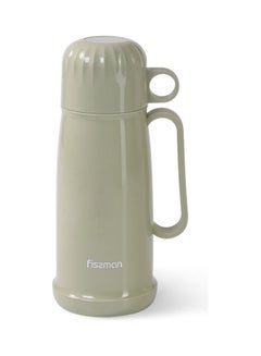 Buy Plastic Case With Glass Liner Vacuum Flask Olive Green 450ml in UAE