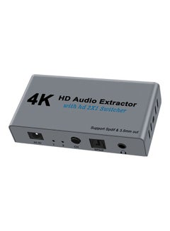 اشتري محول صوت 2 في 1 عالي الدقة من 4K HD إلى HD-Optical SPDIF E21 رمادي في الامارات