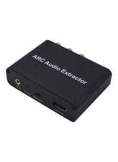 Buy HD ARC Adapter 192KHz Audio Extractor Stereo Splitter to Optical/Coaxial/RCA/3.5mm Jack Adater Support CEC Function V9318_P Black in UAE