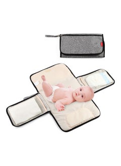 Buy Foldable Waterproof 3-Layers Baby Changing Pad with Multiple Pockets in Saudi Arabia