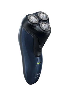Buy Aquatouch Wet And Dry Electric Shaver Black/Blue in UAE