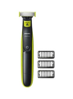 Buy Rechargeable Hair Trimmer With Styling Comb Black/Green in UAE