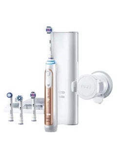 Buy Genius 9000 Electric Tooth Brush Powered by Braun D701.545.6XC Rose Gold/White in UAE