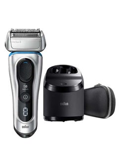 Buy Series 8 8390cc Smart Sonic Technology Shaver Set Silver/Black in UAE