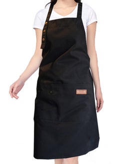 Buy Apron With Pockets Black 32 x 27.5 x 12inch in Egypt