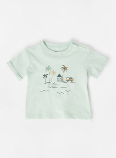 Buy Baby Graphic T-Shirt Mint in Saudi Arabia