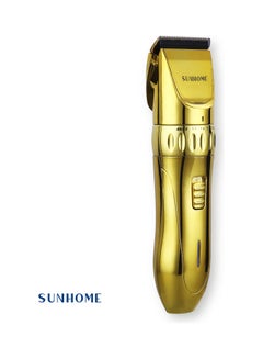 Buy Professional Rechargeable Electric Hair Clipper Gold in Saudi Arabia
