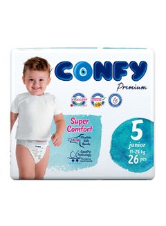 Buy 26-Piece Baby Diaper, Size 5 Junior (11-25Kg) in UAE