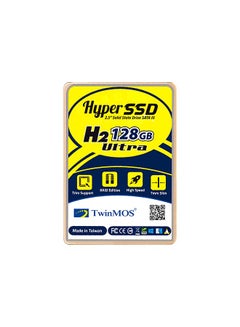 Buy Hyper SSD H2 Ultra 128GB 2.5 inch Solid State Drive SATA3, Trim Support, RAID Edition, High Speed, 7mm Thin, upto 580 Mbps speed Gold in Saudi Arabia