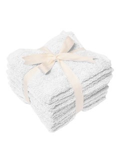 Buy Pack of 6 Multipurpose Washcloth/Face Towel Set White 30 X 30cm in UAE