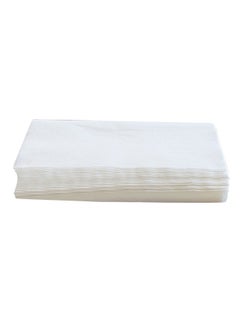 Buy 100-Piece Disposable Towel Set White 30x60cm in UAE