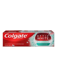 Buy Optic White Clay And Mineral Restore Natural Whiteness Toothpaste Multicolour 75ml in UAE