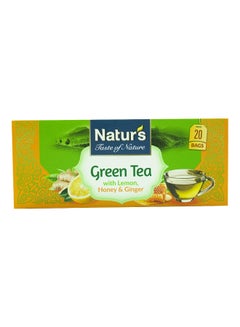 Buy Lemon Honey And Ginger Green Tea 20 Bags 40grams in UAE
