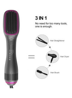 Buy 3 in 1 Hot Air Comb Hair Straightener Multicolour 32x7x5cm in UAE