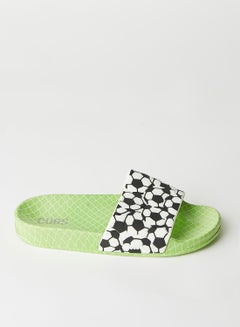 اشتري Teen Football Field Print Slides Green في مصر