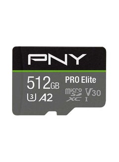 اشتري PNY MICRO SD PRO ELITE 512 GB 32.0 GB في الامارات