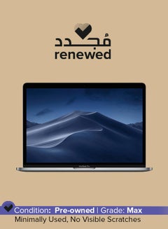 اشتري مُجدد - لابتوب ماك بوك برو A1989 إصدار (2019) بشاشة 13.3 بوصة ومعالج إنتل كور i5 من الجيل الثامن/ وذاكرة رام 8 جيجابايت/ ومحرك أقراص SSD بسعة 512 جيجابايت/ وبطاقة رسومات إنتل أيريس بلس بسعة 1.5 جيجابايت رمادي فلكي في الامارات