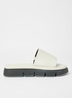 Buy Elama Chunky Flat Sandals Off-White in UAE