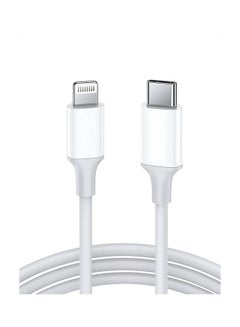 Buy Type C To Lightning Charging Cable White in UAE
