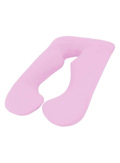 Buy U Shape Comfortable Pregnancy And Maternity Pillow Pink 120X70X25centimeter in UAE