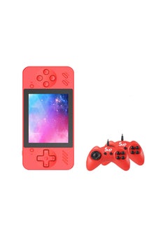 Buy Powkiddy Q35 Classic Retro 8-Bit Red And White Home Game Console With Double Controller in UAE