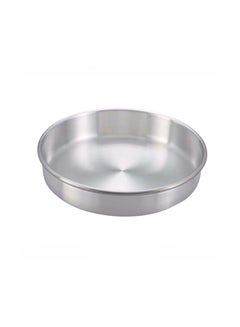 اشتري 3-Pieces Round Cake Pan Silver 12 x 3cm في الامارات