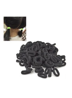 اشتري 100-Piece Child Cute Rubber Hair Band أسود في الامارات