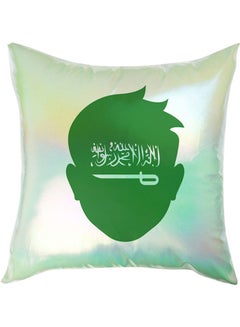 Buy Saudi Flag Art National Day  Pillow Multicolour in Saudi Arabia