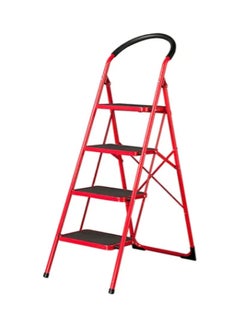 Buy 4-Step Ladder Red 130cm in Saudi Arabia